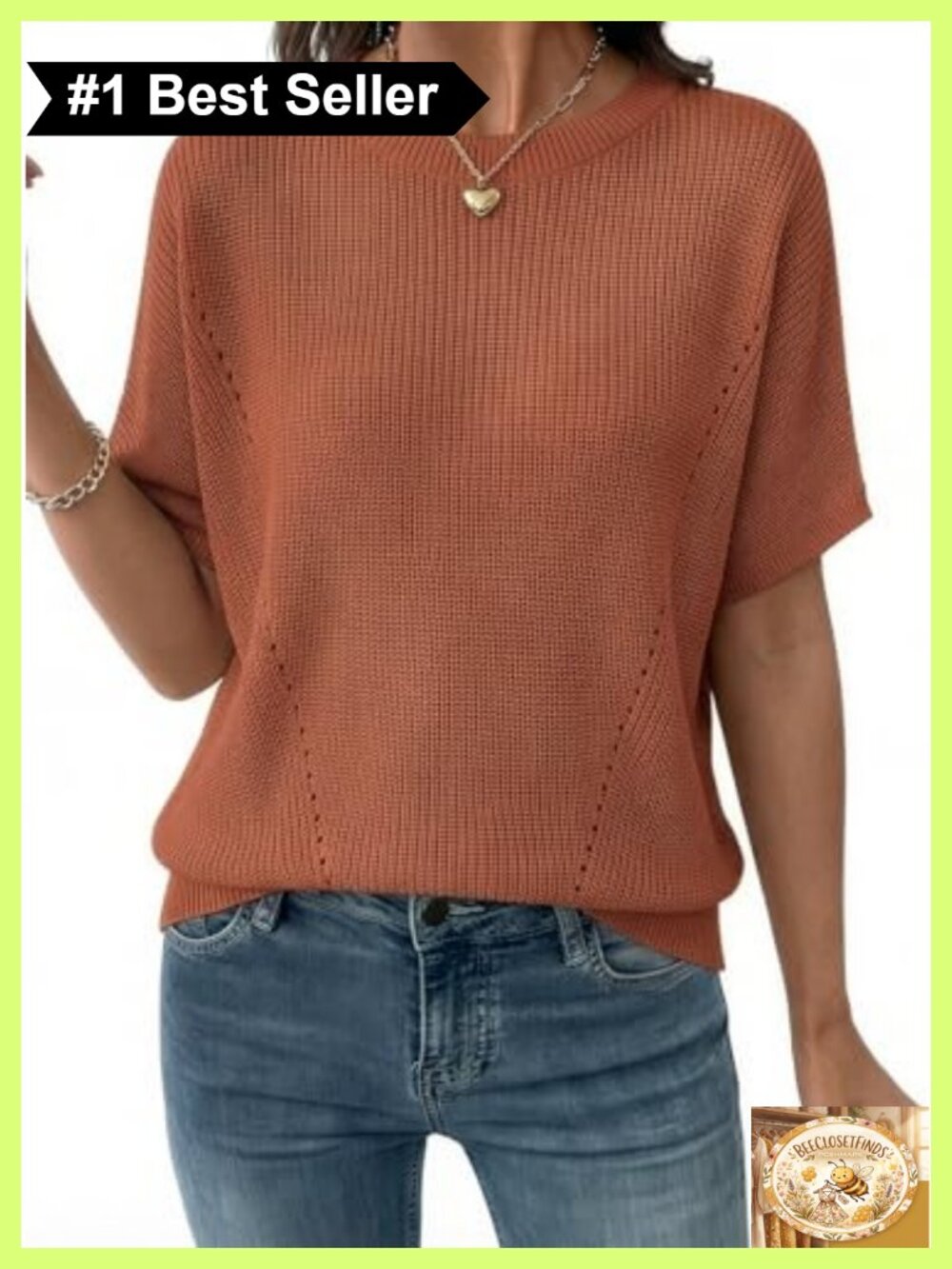 Womens Short Sleeve Rib-Knit Sweater Off Shoulder Loose Pullover Top
